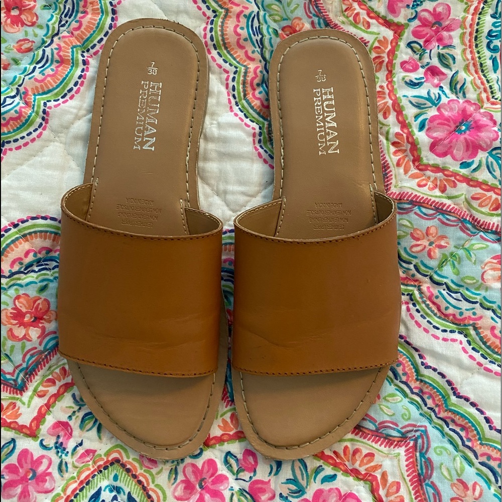 HELLO MOLLY - brown leather sandals